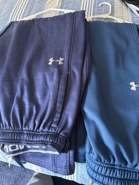 Under Armour men’s ' Athletic Pants - Navy/Blue 2 pair one price. New 80